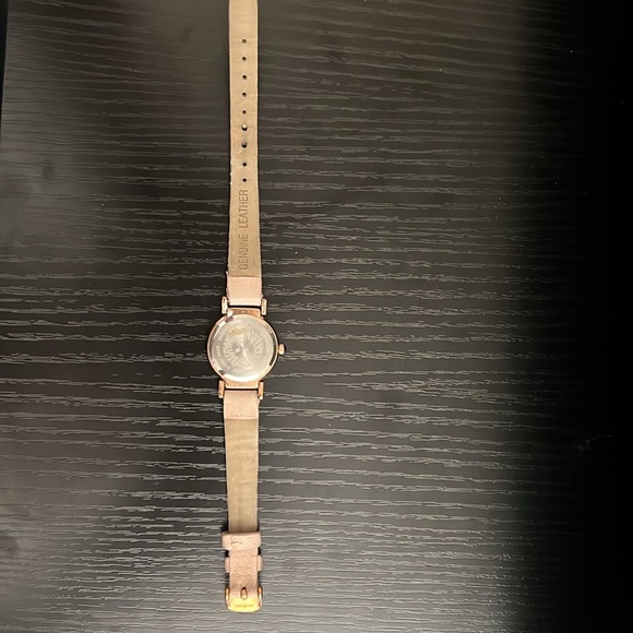 Anne Klein 10/9886 Rose Gold Bezel Pink Leather Band Women's Watch - Picture 3 of 6